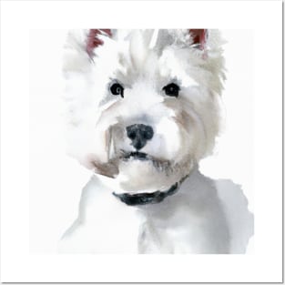 West Highland White Terrier Watercolor Painting - Dog Lover Gifts Posters and Art